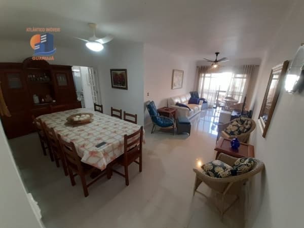 Amplo Apartamento com 121 Metros² Boa Localização e segurança Enseada Guarujá.