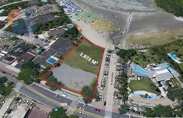 Terreno Frente para o mar, 2.873m² residencial/comercial