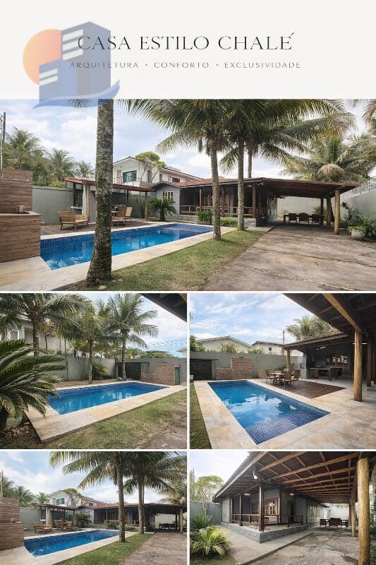 Casa Estilo Chalé a 150 metros do Mar!