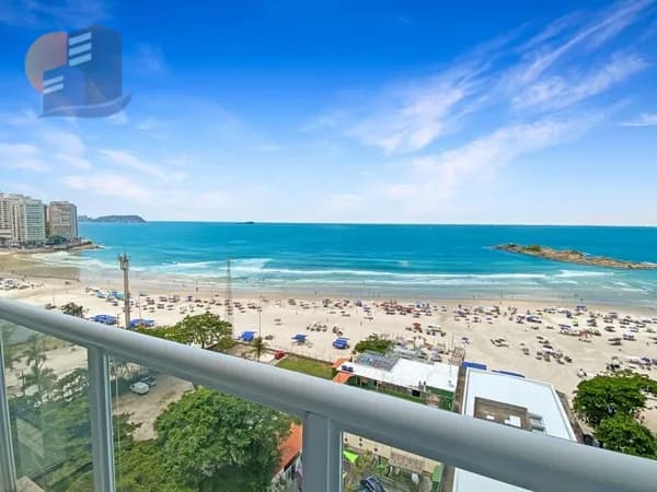 Aptode Luxo com Vista Panorâmica para o Mar - Praia das Pitangueiras - Guarujá