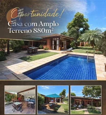 🏡✨ CASA TÉRREA COM AMPLO TERRENO | JARDIM, PISCINA E ESPAÇO GOURMET NA ENSEADA! ✨
