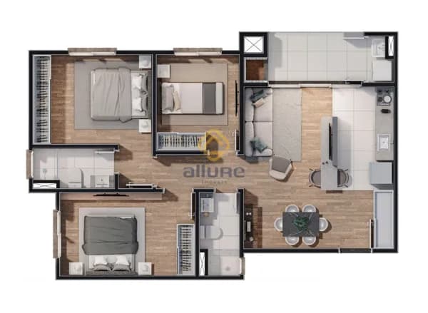 Apartamento em Pelotas - Areal