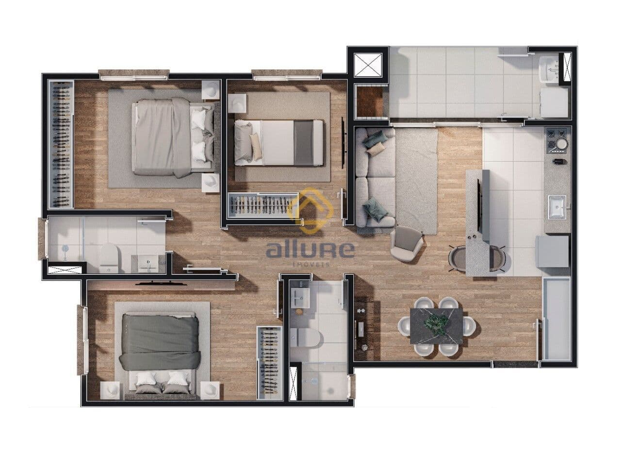 Apartamento em Pelotas - Areal