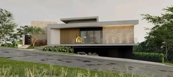 Casa em construção no Condomínio Bouganville, na cidade de Sorocaba/SP