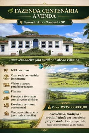 Fazenda/Sítios/Chácaras em Taubaté - Jardim das Nações