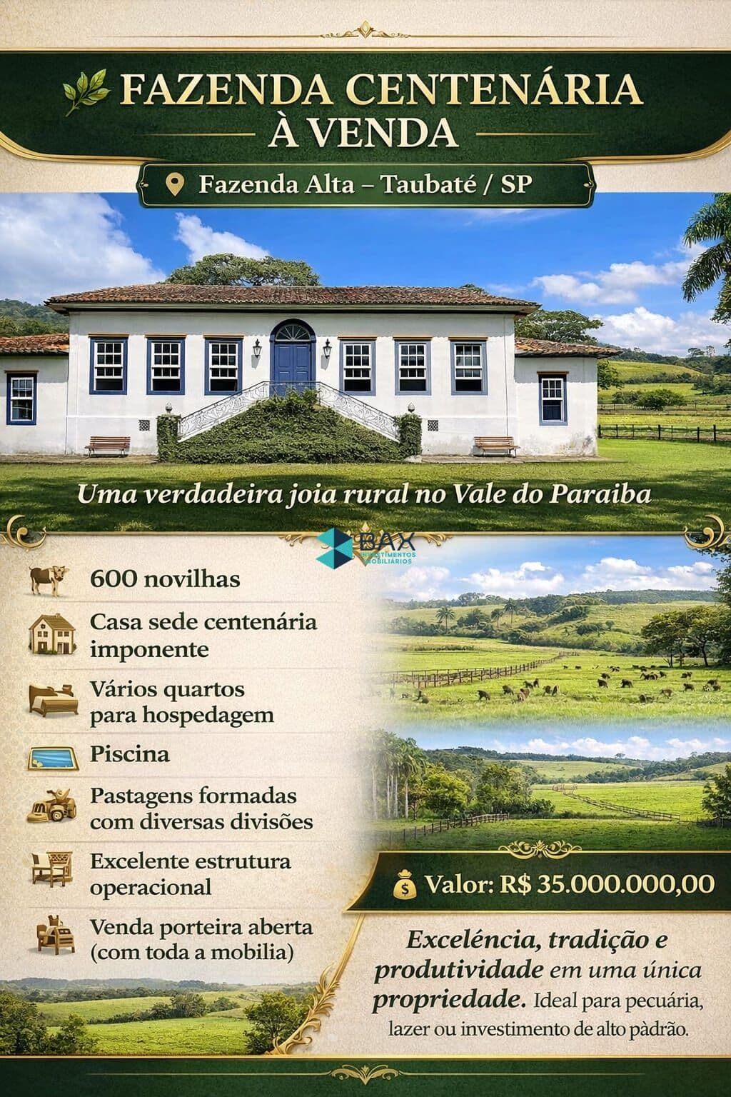 Fazenda/Sítios/Chácaras em Taubaté - Jardim das Nações