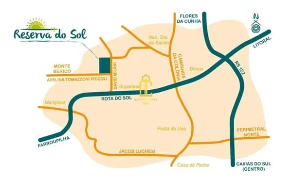 Lote/Terreno em Caxias do Sul - Monte Bérico