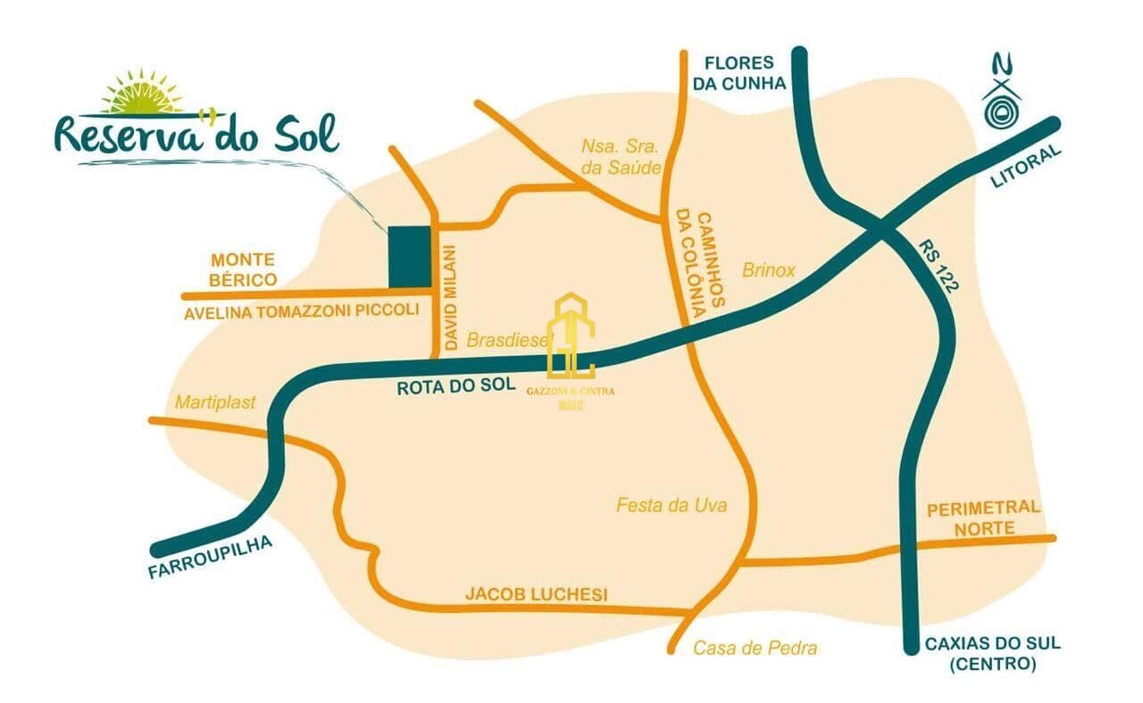 Lote/Terreno em Caxias do Sul - Monte Bérico