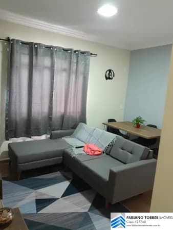 Apartamento a venda de 1 dormitório totalmente mobiliado em São Bernardo do Campo