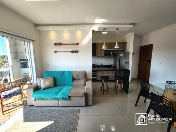 Apartamento mobiliado com 2 quartos a venda. Residencial Giacomini no Centro de Ubatuba