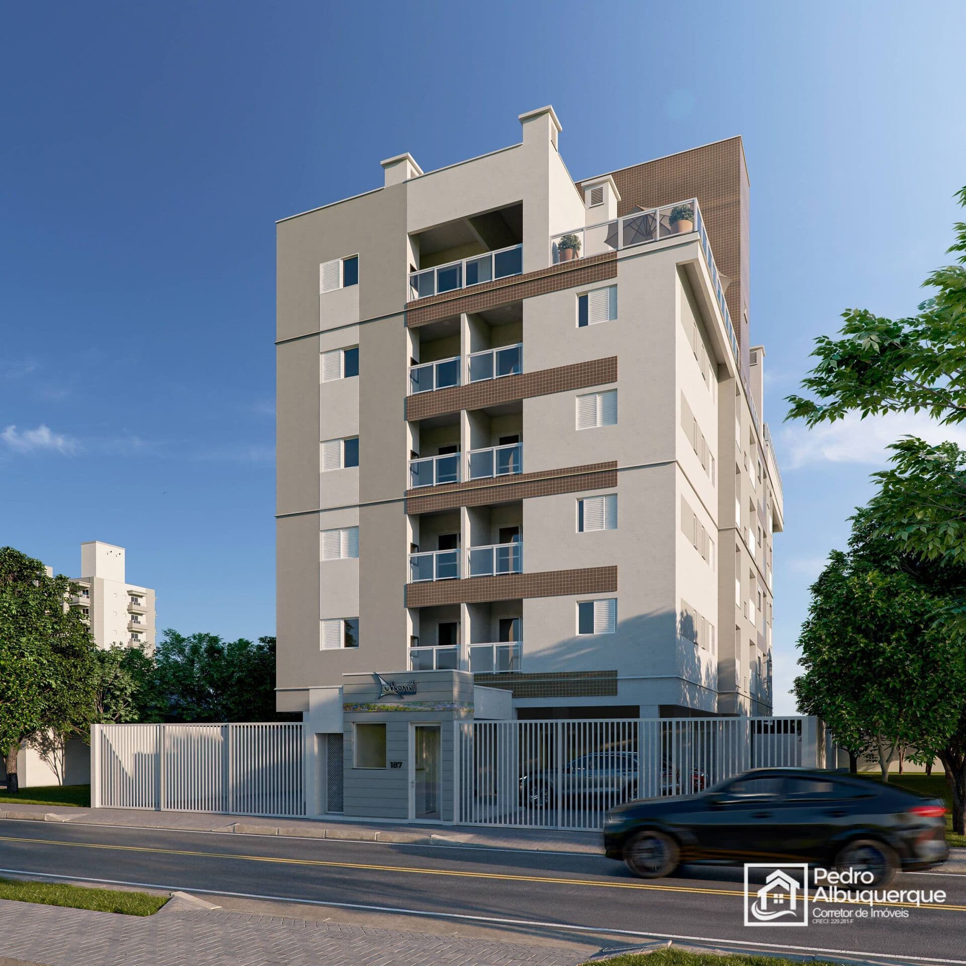 Apartamento a venda no Residencial Monet no Centro, Ubatuba-SP. Construtora Miriade