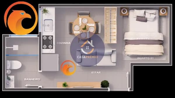 Apartamento Studio em Vila Nova Manchester, São Paulo/SP