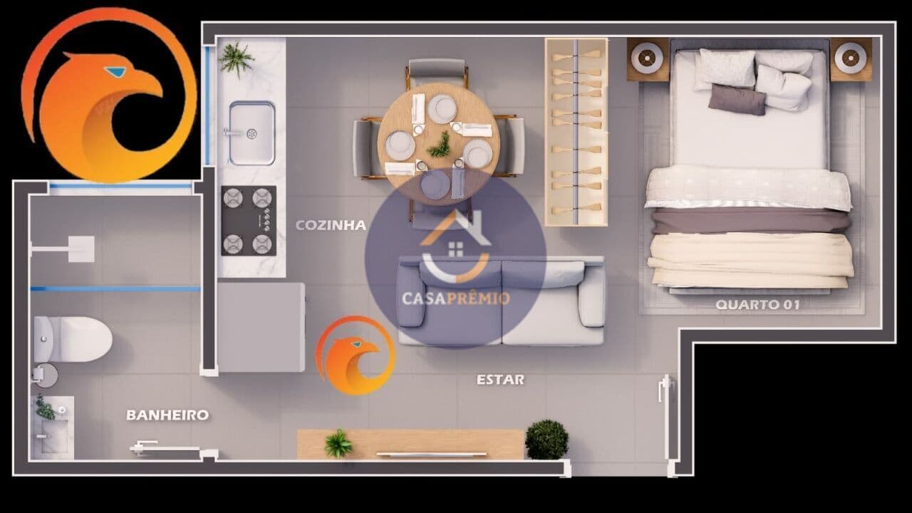 Apartamento Studio em Vila Nova Manchester, São Paulo/SP