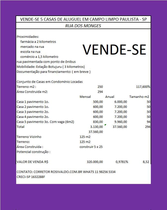 Casa à venda em Campo Limpo Paulista/SP