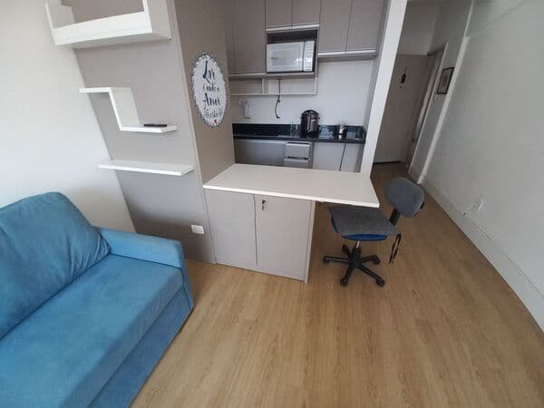 Apartamento 25,70 / 31,97 m² 1 Banheiro Portaria 24h e Metrô próximo estação a 453m (metrôs: Santa Cecilia + República + Higienopolis/Mackenzie)
