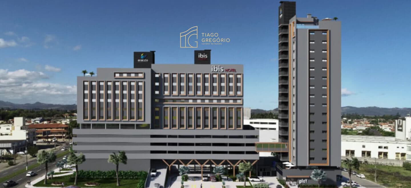 Apartamento no Residencial Play Anexo ao Hotel Ibis em Tubarão