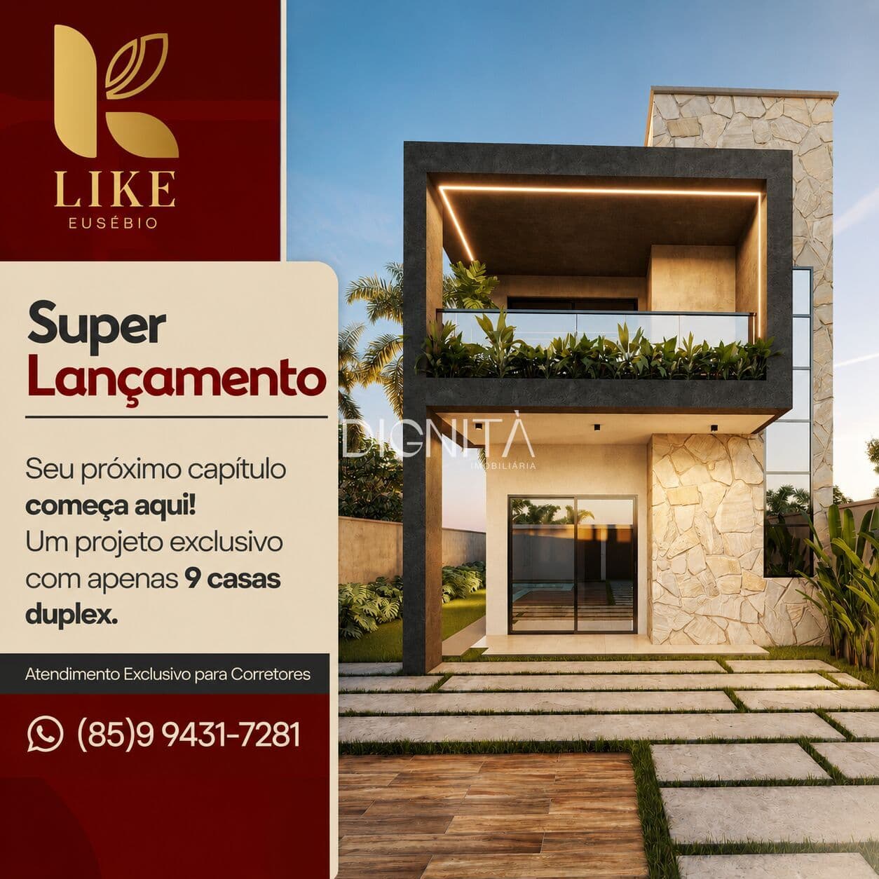 LANÇAMENTO NO EUSÉBIO | Duplex Moderno com 3 Suítes