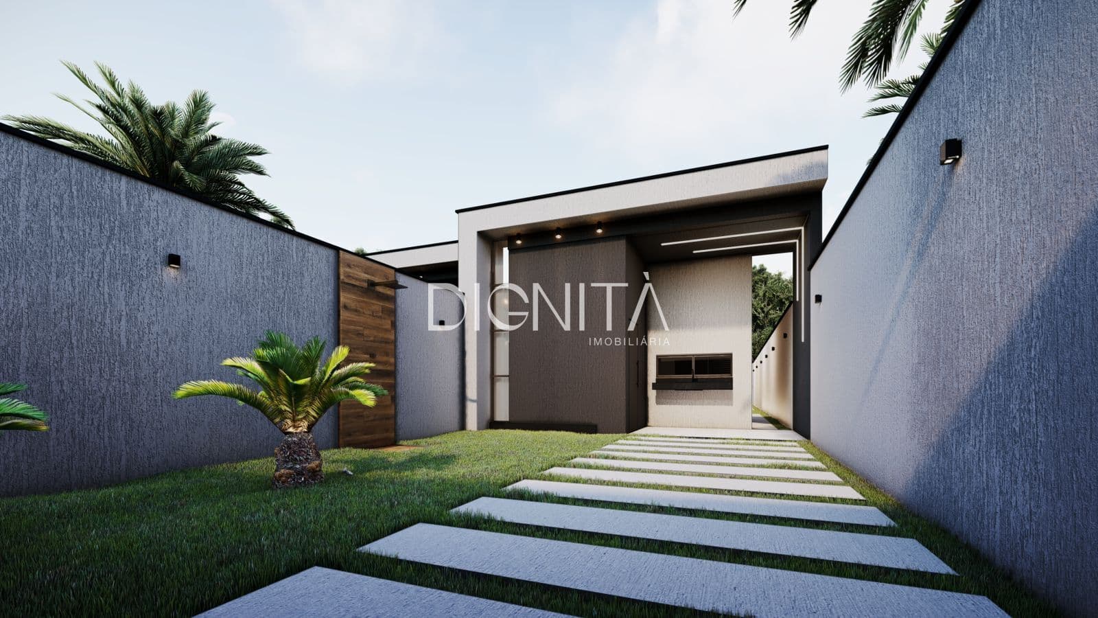 🏡 Casa Plana com Fachada Moderna – 2 Suítes e Acabamentos Premium