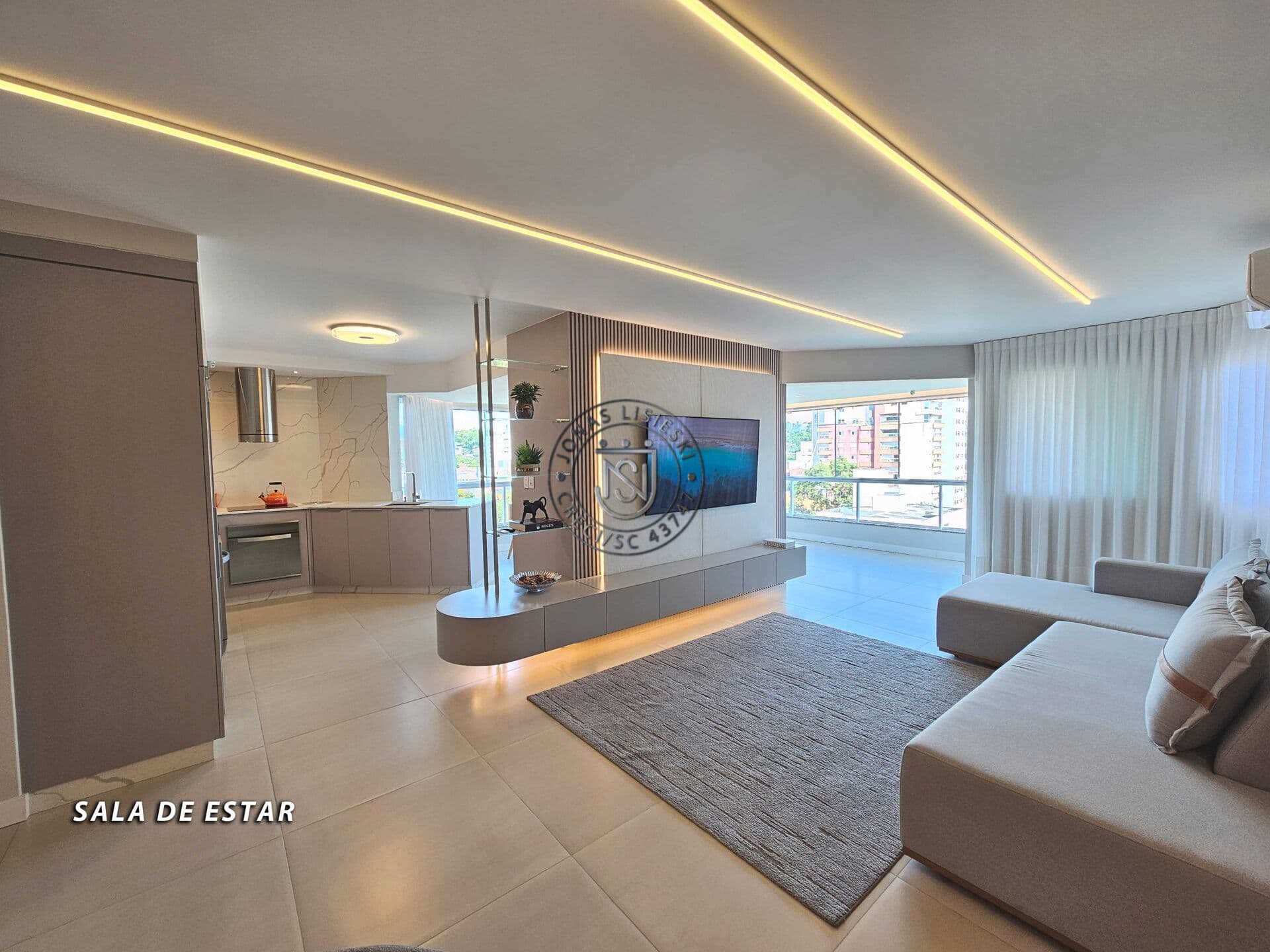 Apartamento de Alto Padrão Mobiliado e 100% Automatizado no Vila Nova – Blumenau