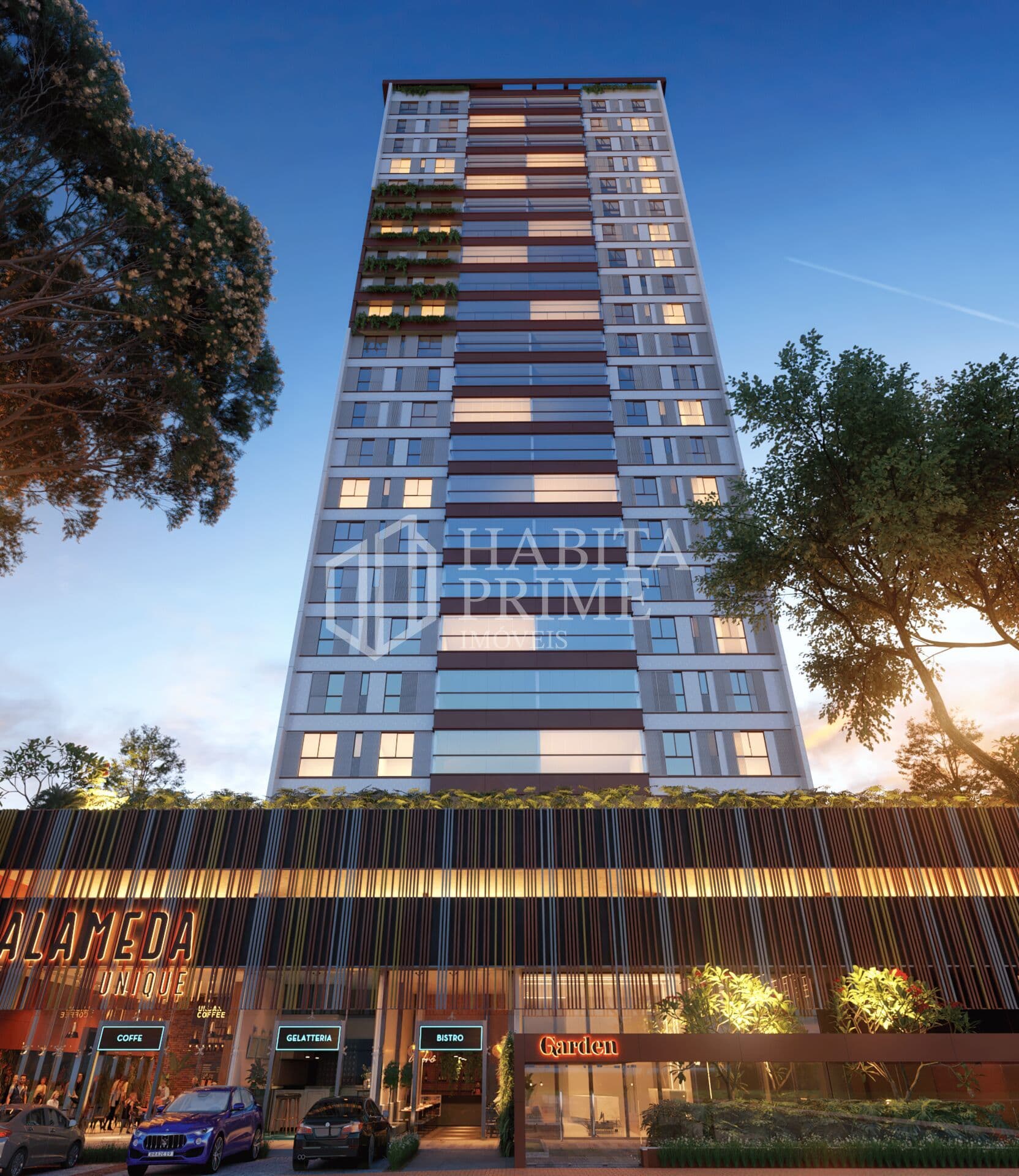 Alameda Unique Caruaru: apartamentos de 125m² e 134m² na Torre Garden | Habita Prime Imóveis