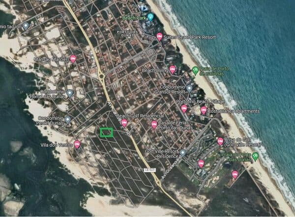 TE3116-Terreno com Vista Mar à venda no Porto das Dunas - Aquiraz/CE