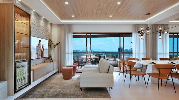 L101-Lançamento no Cocó, 105m², 3 quartos à venda no Cocó
