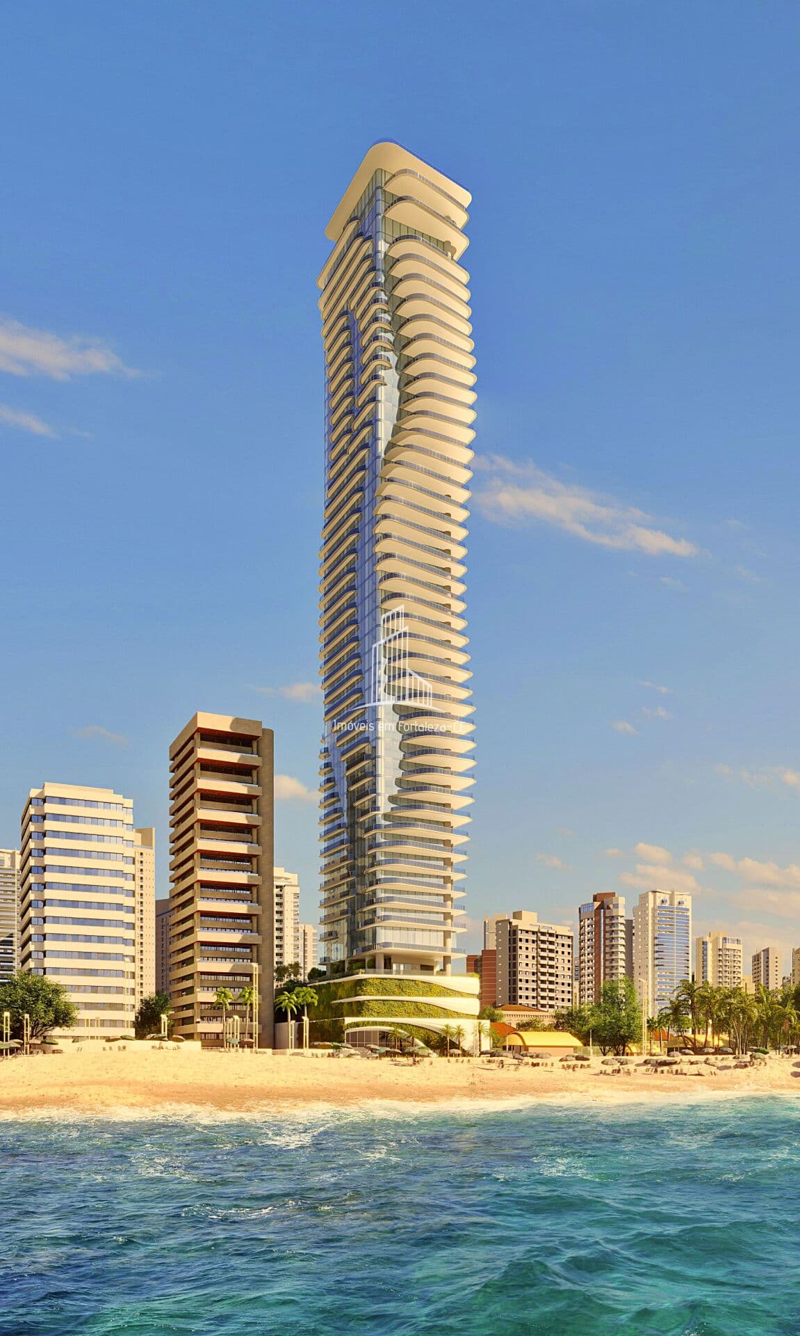 Apartamento em construção à venda na Beira Mar, Fortaleza/CE