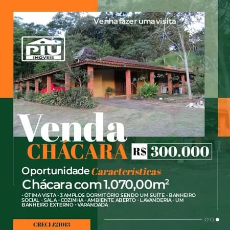 Fazenda/Sítios/Chácaras em Pinhalzinho - Centro