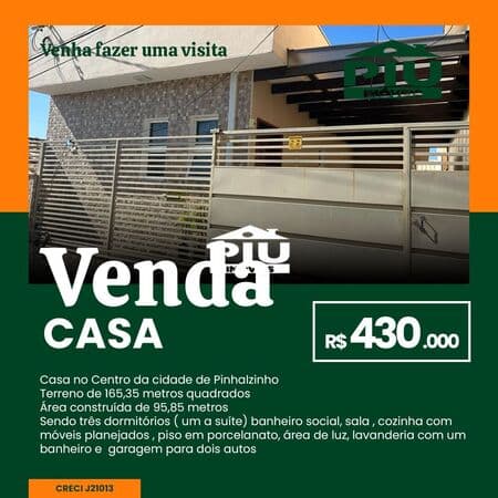 Casa em Pinhalzinho - Centro