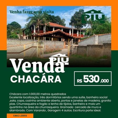Fazenda/Sítios/Chácaras em Pinhalzinho - Centro