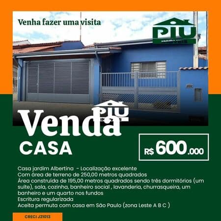 Casa em Pinhalzinho - Centro