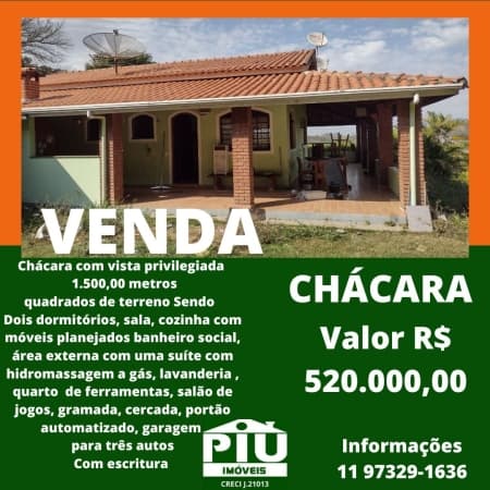 Fazenda/Sítios/Chácaras em Pinhalzinho - Centro