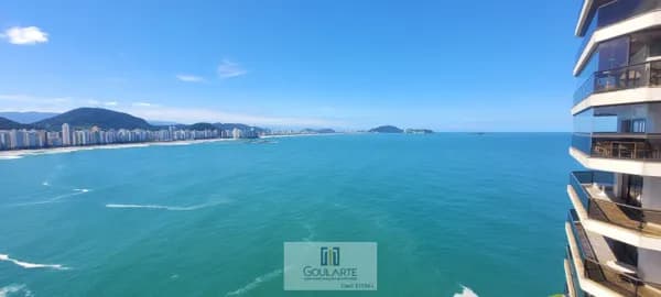Apartamento alto padrão com vista total do mar, 3 dormitórios sendo 1 suíte, lazer completo no condomínio - ASTÚRIAS-Guarujá/SP.