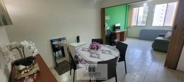 Apartamento com 1 dormitório amplo, á menos de 200 metros do mar - PITANGUEIRAS-Guarujá/SP.