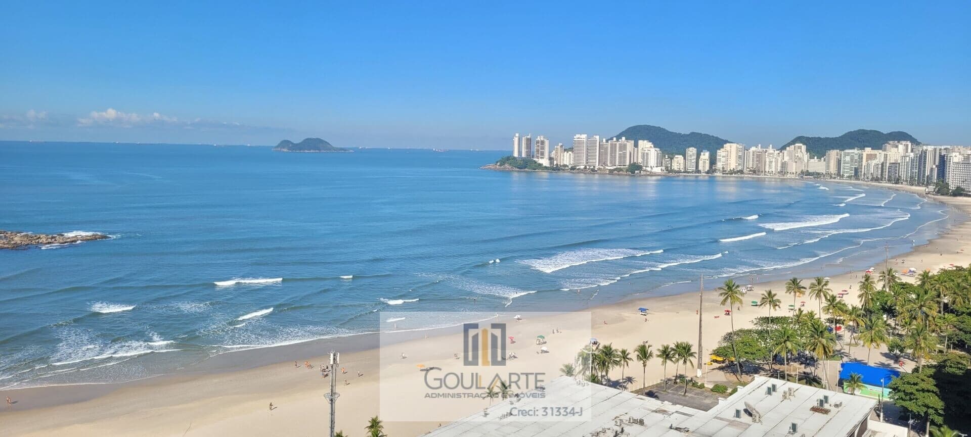 Apartamento frente mar, 3 suítes climatizadas, lazer no condomínio, *vista total mar* - PITANGUEIRAS - Guarujá/SP.