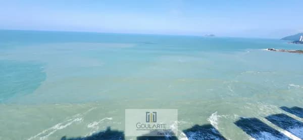 Apartamento alto padrão com sacada e vista total para o mar, 3 suítes sendo 2 climatizadas, lazer no condomínio, PITANGUEIRAS - Guarujá/SP.