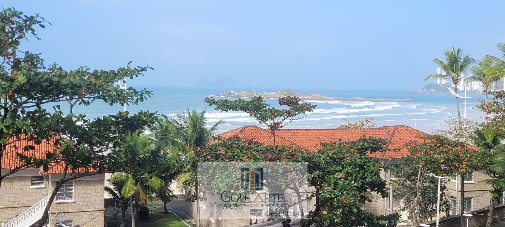 Apartamento alto padrão frente mar, 3 dormitórios climatizados sendo 1 suíte, "vista total mar" - PITANGUEIRAS - Guarujá/SP.