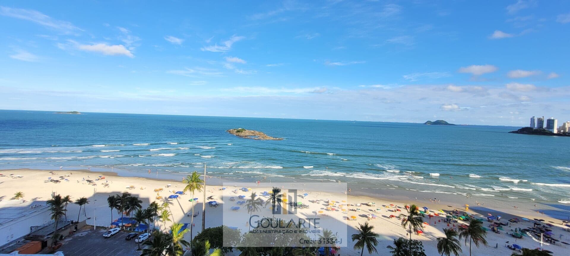 Apartamento alto padrão frente mar, 3 dormitórios sendo 1 suíte, "vista total mar" - PITANGUEIRAS - Guarujá/SP.