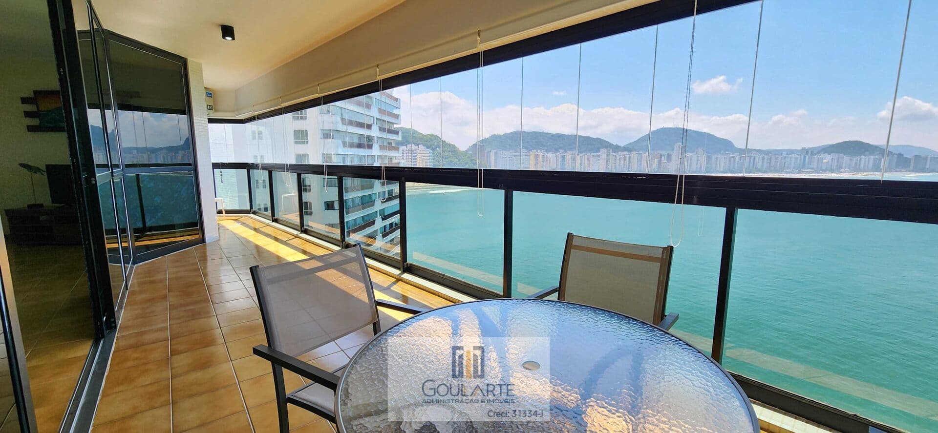 Apartamento alto padrão com sacada frente mar, 3 suítes com vista total do mar, lazer completo no condomínio na praia das ASTÚRIAS-Guarujá/SP.