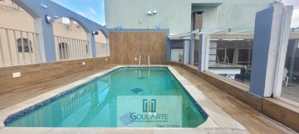 COBERTURA DUPLEX , 3 dormitórios climatizados sendo 1 suíte, terraço com Piscina e área gourmet, lado praia da ENSEADA -Guarujá/SP.