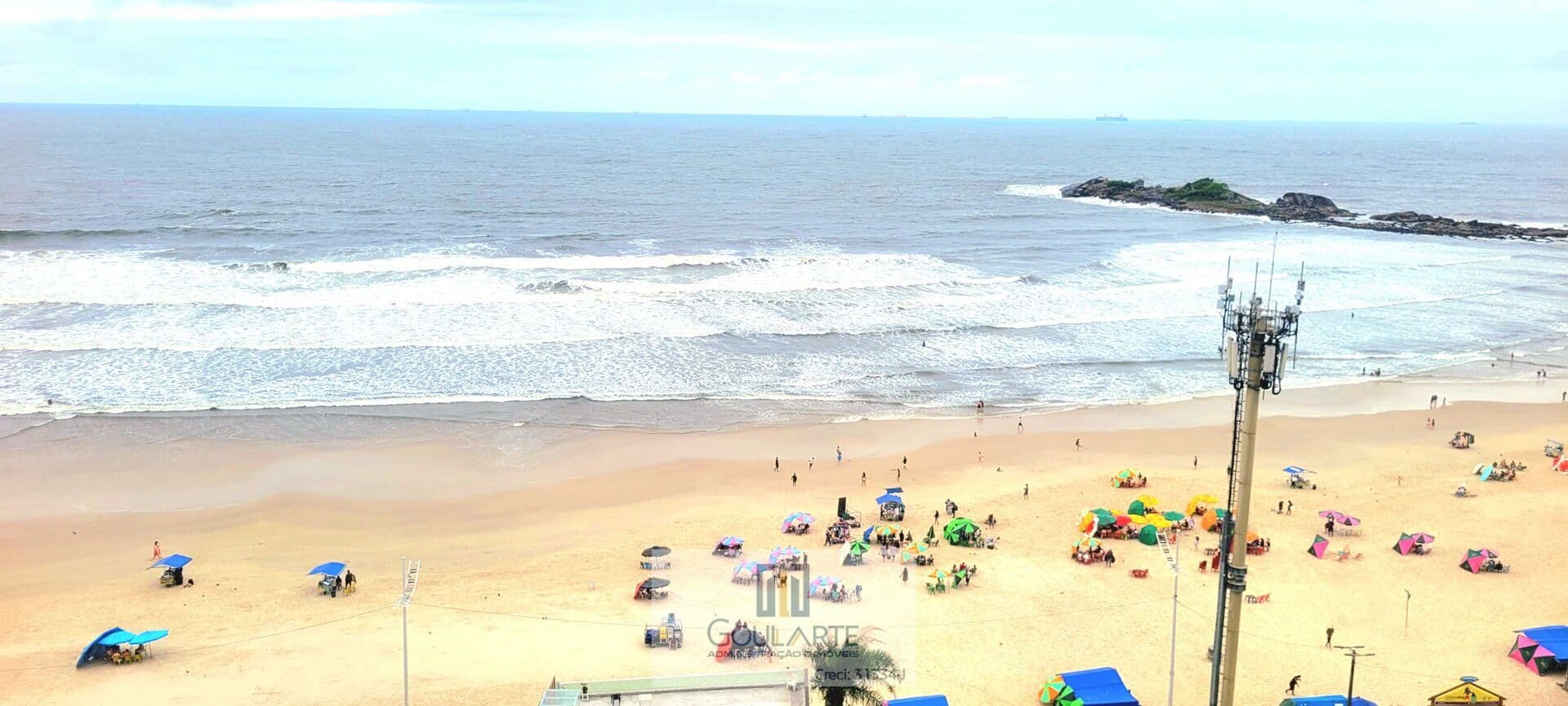 Apartamento alto padrão sacada frente mar, 3 dormitórios, lazer completo no condomínio - Pitangueiras - Guarujá/SP.