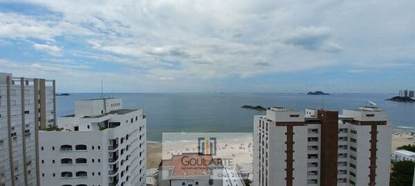 Apartamento alto padrão com vista mar, 3 dormitórios sendo 1 suíte, lazer completo no condomínio, PITANGUEIRAS-Guarujá/SP.