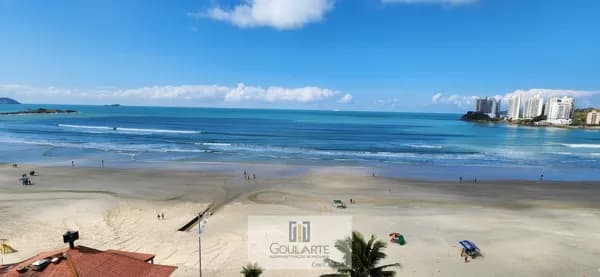 Apartamento alto padrão com acesso a sacada frente mar, 2 dormitórios climatizados sendo 1 suíte com sacada privativa, na praia das Pitangueiras - Guarujá SP.