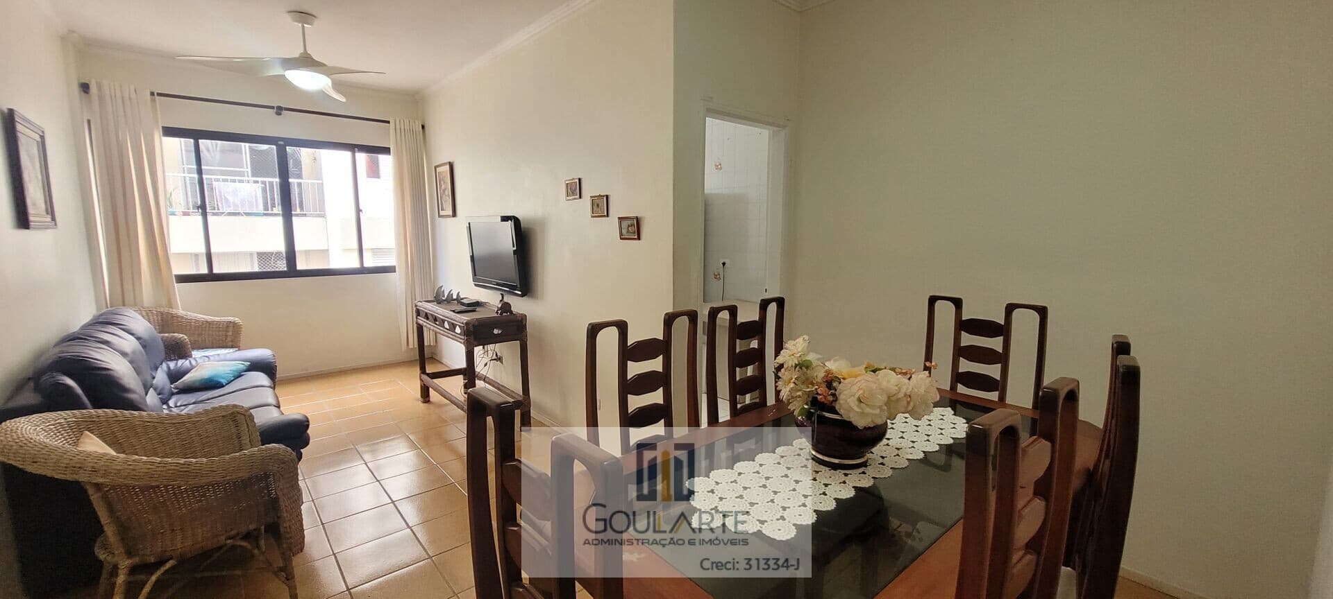 Apartamento com 2 dormitórios sendo 1 suíte climatizada na praia das ASTÚRIAS - Guarujá/SP