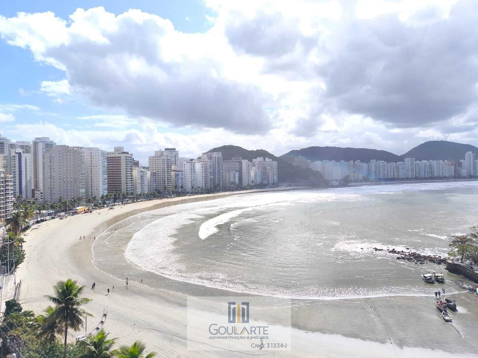 Apartamento alto padrão com vista total para o mar, sala 3 ambientes climatizada na praia das Astúrias-Guarujá/SP.