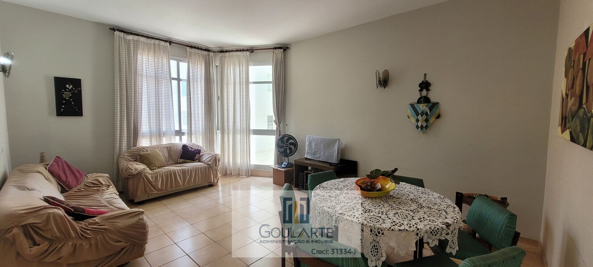 Apartamento frente mar, 2 dormitórios + dormitório de serviço, na praia de PITANGUEIRAS - Guarujá/SP.
