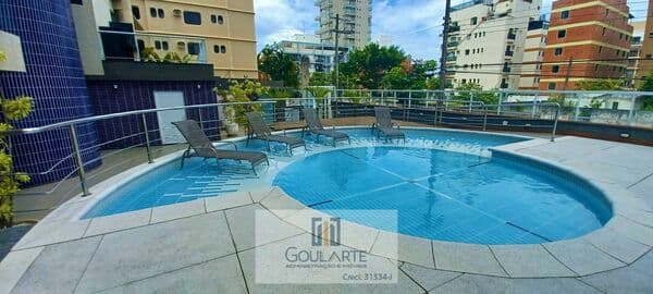 Apartamento com lazer completo em lado praia da Enseada-Guarujá/SP.