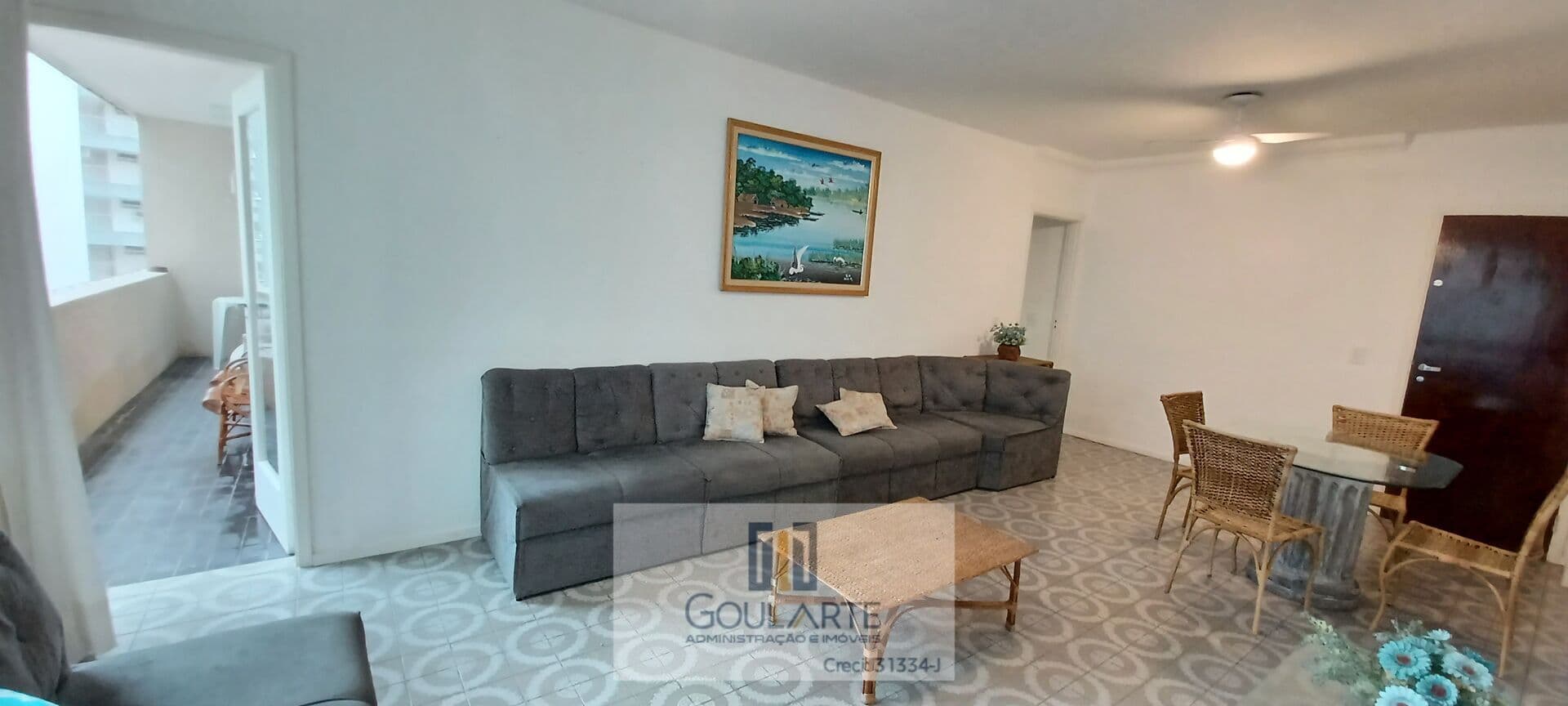 Apartamento com 2 dormitórios + 1 dormitório de serviço ,à menos de 200 metros do mar, PITANGUEIRAS - Guarujá/SP.
