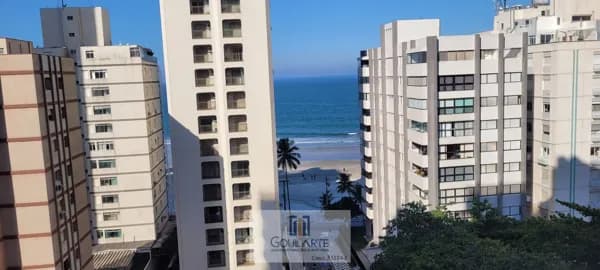Apartamento alto padrão com sacada gourmet, 3 dormitórios sendo 1 suíte, lazer no condomínio - ASTÚRIAS-Guarujá/SP