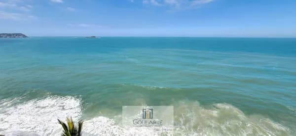 Apartamento alto padrão com acesso a sacada gourmet vista total do mar, 3 suítes climatizadas, lazer no condomínio na praia das PITANGUEIRAS - Guarujá/SP.